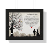 I Just Fall in Love Again -- Black framed 11x14 -- Printify