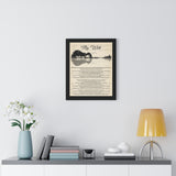 My wish -- Black framed 16x20 -- Printify