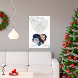 Lyrics -- Matthew and Ashley 05•29•2021 -- 20x30 -- Printify