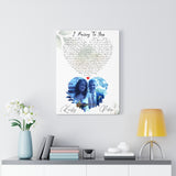 Love Anniversary Print -- Canvas 18"X24" -- Peter & Kirsty