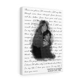 Music Lyrics Song -- Canvas 12"X16" -- Timothy & Claudia