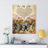 in My Life Lyrics -- Canvas 24"x30" -- 13 -- printify