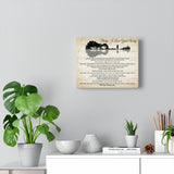 Music Lyrics Song -- Canvas 8"x10" -- Baby, I Love Your Way (Peter Frampton)