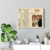 Lyrics -- The Collers October 26, 1996 -- Canvas 11x14 -- Printify