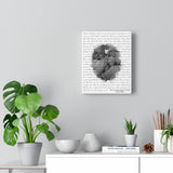 Lyrics -- I'm so very proud of you!! Love, Mom -- Canvas 8x10 -- Printify
