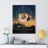 Star map -- Mike & Adel -- Canvas 24x30 -- Printify