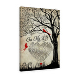In My Life Lyrics Poster -- Canvas 18"x24" -- 30 -- printify