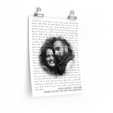 Lyrics -- Josh & Ashley 10.06.2018 -- 11x14 -- Printify