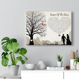 Music Lyrics Song -- Canvas 12"X16" -- Keeper of the Stars