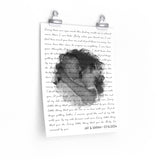 Lyrics Song -- poster/ 11''x14'' --  Jay & Sarah