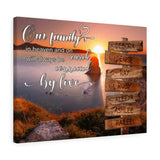 Name Street -- Canvas 18"X24" -- Our family, in heaven