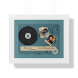 Cassettes-Tape Prints -- White framed 11"x14" -- Marc+Elona