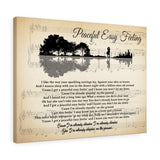 Music Lyrics Song -- Canvas 18"X24" -- Peaceful Easy Feeling