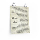 Lyrics -- Reckless Love -- 11x14 -- Printify