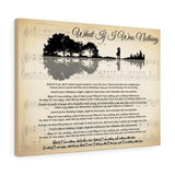 Lyrics -- What If I Was Nothing -- Canvas24x18 -- Printify
