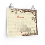 Amanda - Lyrics - Printify 14x11 Poster