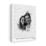 Lyrics -- My partner, my bestfriend -- Canvas 8x10 -- printify
