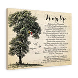 in My Life Lyrics -- Canvas 18''x24" -- 37 -- printify