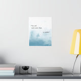 Printify Matte 11x14 Poster - Blue Font 4 - You Are Much More Than a Number