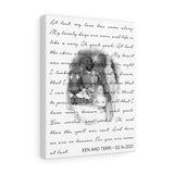 Lyrics -- Ken and Terri 02.14.2021 -- Canvas 11x14 -- Printify