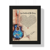 Lyrics -- We can reach the stars -- Black framed 11x14 -- Printify