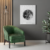 Lyrics Song -- Canvas  24"x30" -- Erman & Rochelle