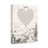 Lyrics -- Your Song -- Canvas 11x14 -- Printify