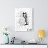 Music Lyrics Song -- Canvas 18"X24" -- Ann and Andy