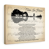 Lyrics -- Tears In Heaven (Eric Clapton) -- Canvas 11x14 -- Printify