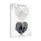 Music Lyrics Song -- Canvas 18"X24" -- Pritchard