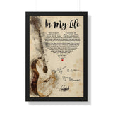 Printify Black Framed 20x30 Poster - In My Life - Design 8
