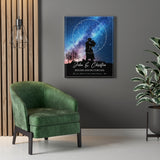 Star map -- Christen & John 09.21.2019 -- Canvas 24x30 -- Printify