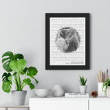 Lyrics Song -- Black Framed poster/ 12”x16” -- David & Eli