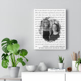 Lyrics -- Vesties (Always and Forever) -- Canvas 11x14 -- Printify