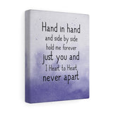 Print poster -- Hand in hand and side by side -- Canvas 8x10 -- Printify