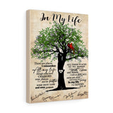 In My Life -- Canvas 11"X14" -- 2 -- printify