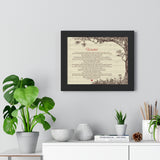 Lyrics -- Wanted (Hunter Hayes) -- Black framed 11x14 -- Printify