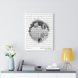 Lyrics Song -- Canvas 18"X24" -- Michael and Boogie