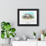 Print poster -- Once upon a time in Pennsylvania -- Black framed 11x14 -- Printify