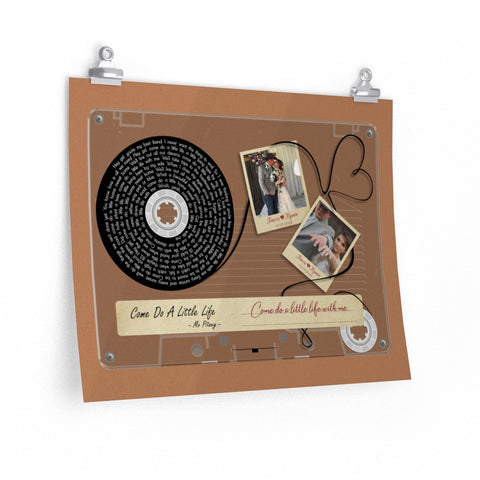 Cassettes-Tape Prints -- Poster/ 16''x20'' -- Travis & Kymie