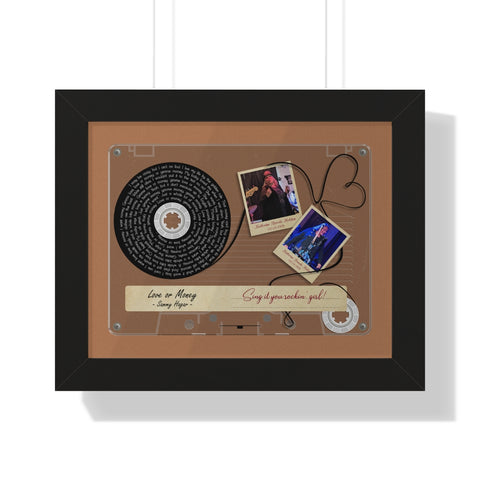 Cassette -- Katherine Brooks Holston 04/08/1959 -- Black framed 11x14 -- Printify