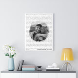 Lyrics -- Charlie & Melanie 02-27-2021 -- Canvas 18x24 -- Printify