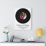 Music Song Lyrics -- Canvas 18"X24" -- Valencia and Audrey
