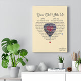 Grow Old with Me Lyrics -- Canvas 12"X16" -- Jake & Roxi