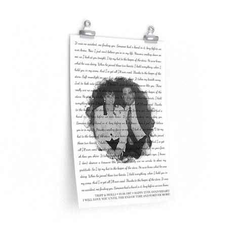 Poster for Husband -- Poster 12"x18" -- Tripp & Holli