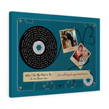 Cassettes-Tape Prints -- Canvas  18"X24" -- Erica & Rich