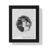 Lyrics -- Charles & Charlese 07.14.2017 -- Black framed 11x14 -- Printify