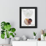 Lyrics Song -- Black framed poster/ 11"x14" -- Stephanie & Bill