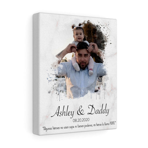 Poster --  Ashley & Daddy -- Canvas 8"x10" -- printify