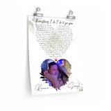 Lyrics Song -- poster/ 11''x14'' -- Ronnie & Sonya